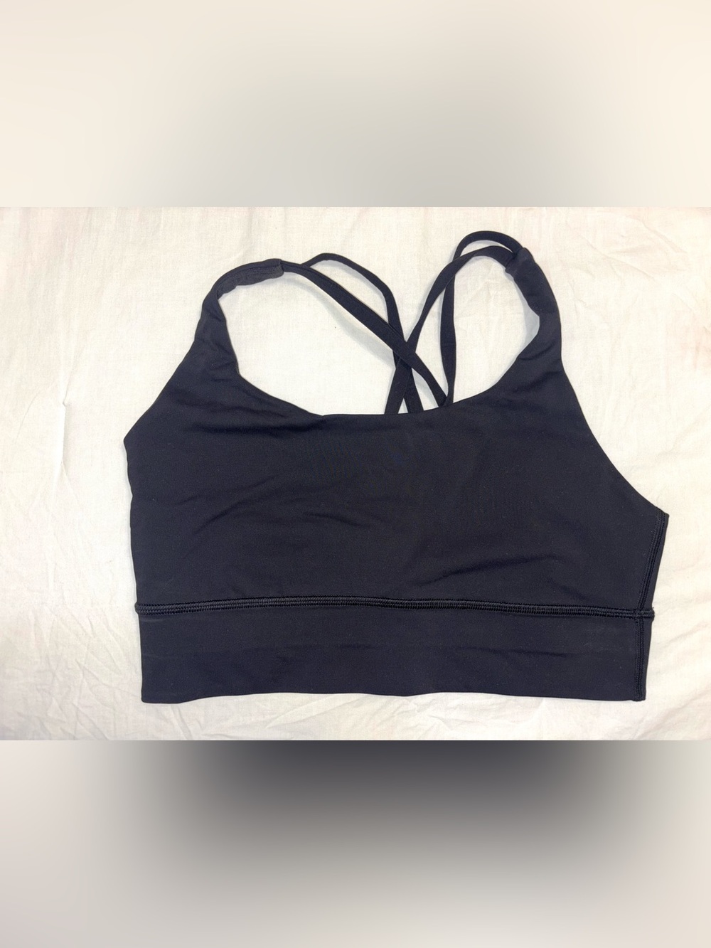 Lululemon Black Strappy Sports Bra